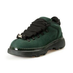 Burberry Men's "Trek Boot" Vine Green Leather Hiking Boots Shoes US 6 EUR 39